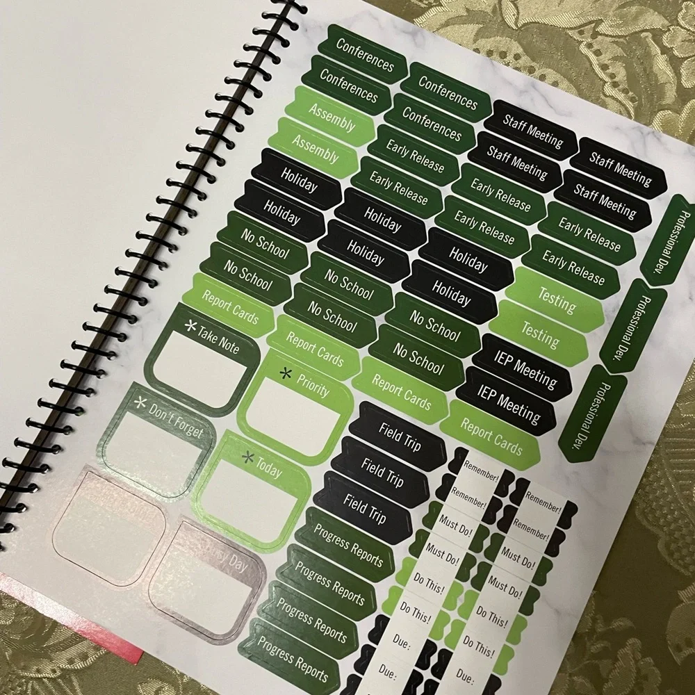 Back to School - Teacher planner & notes bundle